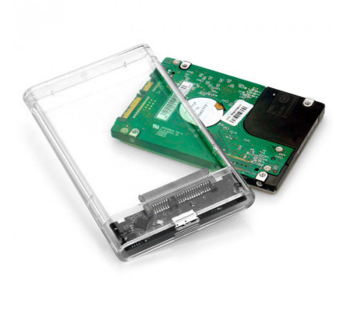 Кишеня зовнішня Dynamode 2.5" SATA HDD/SSD USB 3.0 Transparent (DM-CAD-25316)