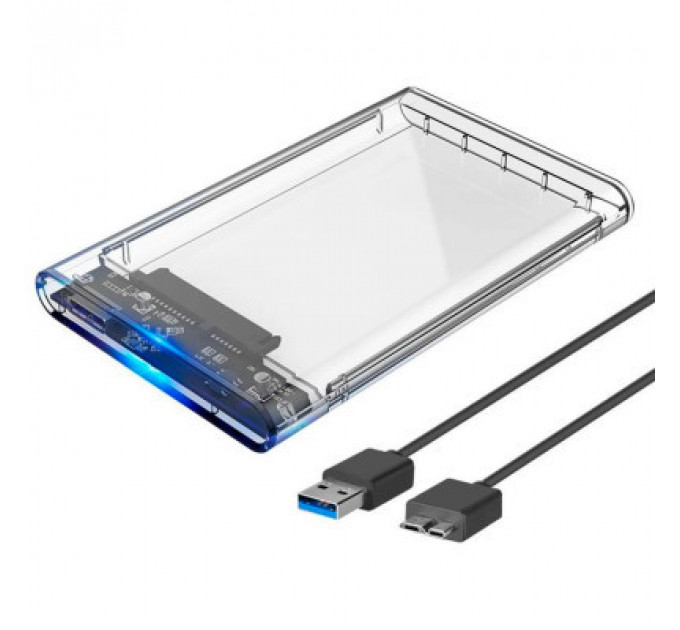 Кишеня зовнішня Dynamode 2.5" SATA HDD/SSD USB 3.0 Transparent (DM-CAD-25316)