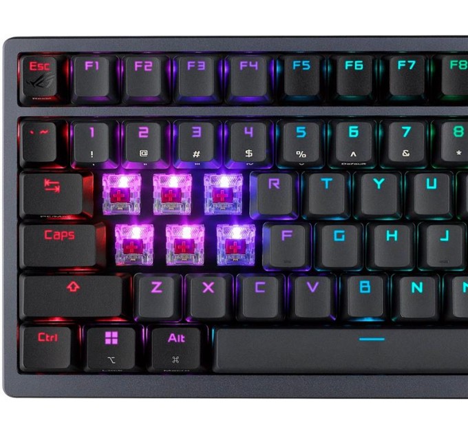 Клавіатура бездротова Asus ROG Azoth RGB WL BT Black (90MP0316-BKUA01)