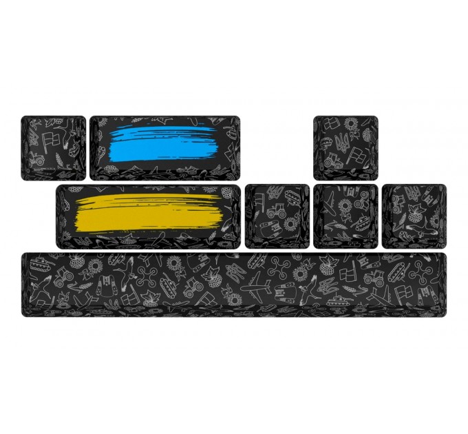 Набір кейкапів Hator PBT Keycaps Authentic Edition Black (HTS-701)