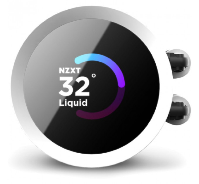 Система рідинного охолодження NZXT Kraken RGB 360mm AIO liquid cooler w/Display, (RL-KR360-W1)