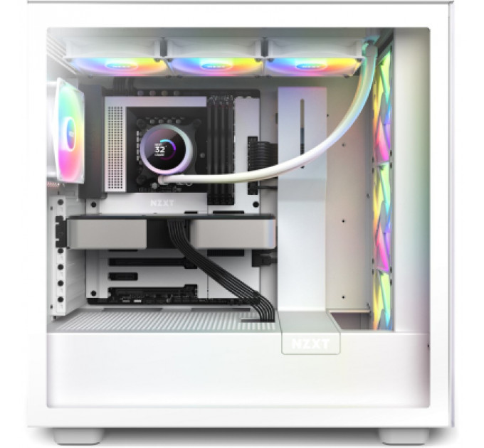 Система рідинного охолодження NZXT Kraken RGB 360mm AIO liquid cooler w/Display, (RL-KR360-W1)