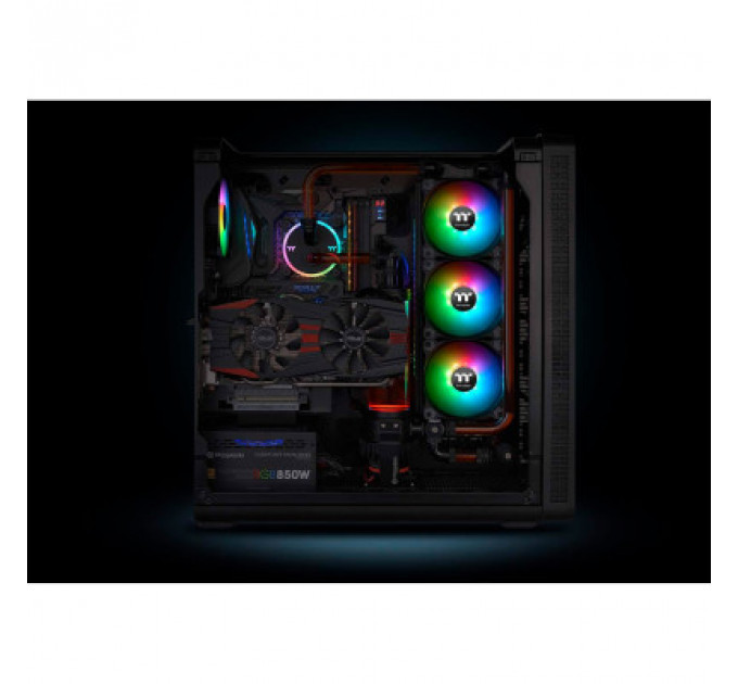 Кулер до корпусу ThermalTake Pure Plus RGB 12 Radiator Fan TT Premium Edition 3Pack/Fan/120 (CL-F063-PL12SW-A)