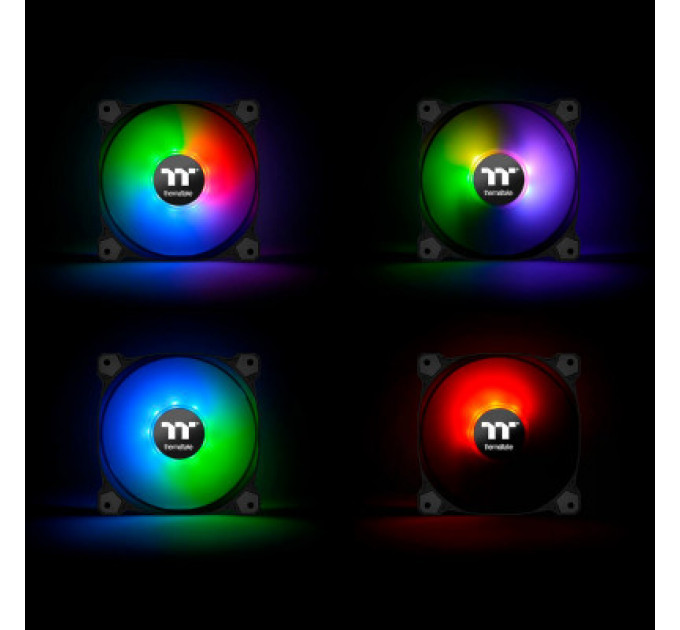 Кулер до корпусу ThermalTake Pure Plus RGB 12 Radiator Fan TT Premium Edition 3Pack/Fan/120 (CL-F063-PL12SW-A)
