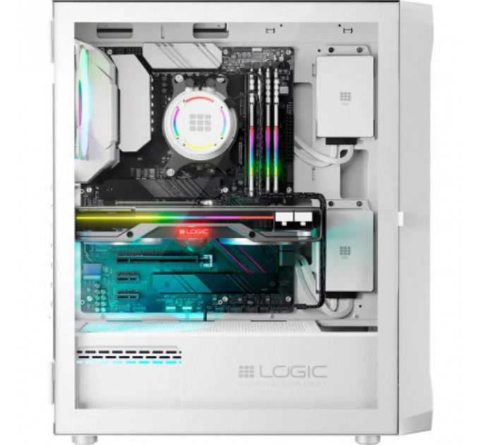 Корпус Logic concept PORTOS MESH+GLASS ARGB fans 3x120mm WHITE (AM-PORTOS-20-0000000-0002)