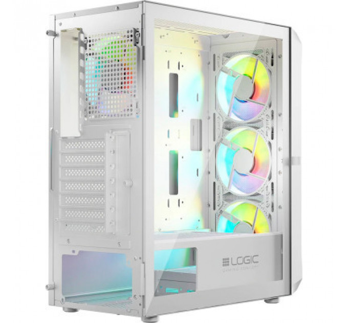 Корпус Logic concept PORTOS MESH+GLASS ARGB fans 3x120mm WHITE (AM-PORTOS-20-0000000-0002)