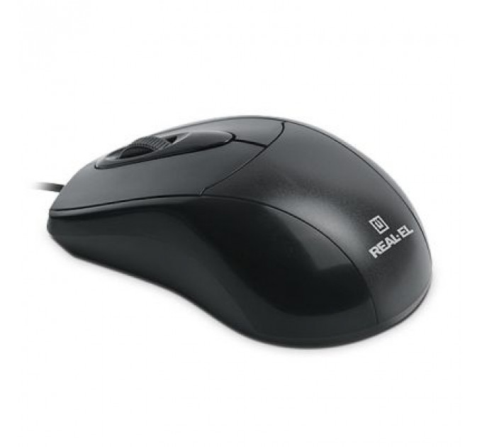 Мишка REAL-EL RM-207, USB, black