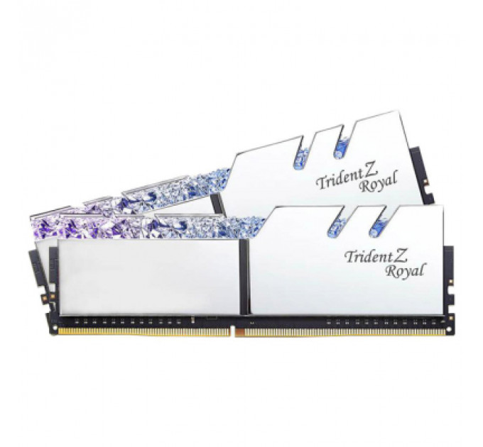 Модуль пам'яті для комп'ютера DDR4 64GB (2x32GB) 3600 MHz TridentZ RGB Royal Silver G.Skill (F4-3600C18D-64GTRS)
