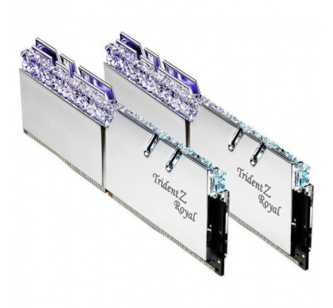 Модуль пам'яті для комп'ютера DDR4 64GB (2x32GB) 3600 MHz TridentZ RGB Royal Silver G.Skill (F4-3600C18D-64GTRS)