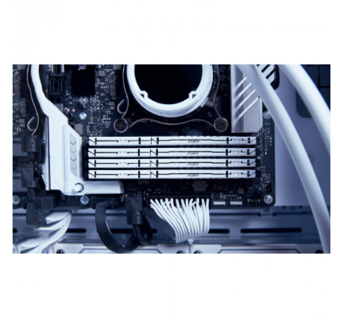Модуль пам'яті для комп'ютера DDR5 16GB 5200 MHz Beast AM5 White Kingston Fury (ex.HyperX) (KF552C36BWE-16)