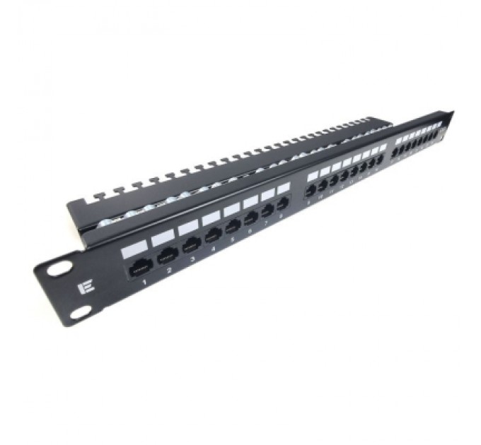 Eserver Патч-панель Eserver 19" 1U 24 порта cat.6 UTP krone with cable management (WT-2126-CAT.6)