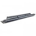 Eserver Патч-панель Eserver 19" 1U 24 порта cat.6 UTP krone with cable management (WT-2126-CAT.6)