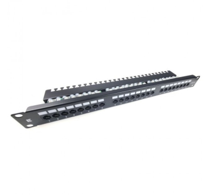 Eserver Патч-панель Eserver 19" 1U 24 порта cat.6 UTP krone with cable management (WT-2126-CAT.6)