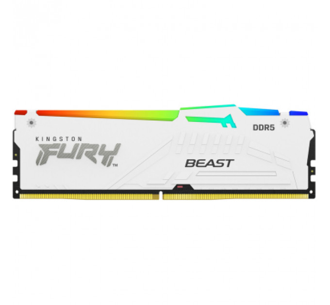 Модуль пам'яті для комп'ютера DDR5 32GB 6000 MHz Beast AM5 RGB White Kingston Fury (ex.HyperX) (KF560C36BWEA-32)