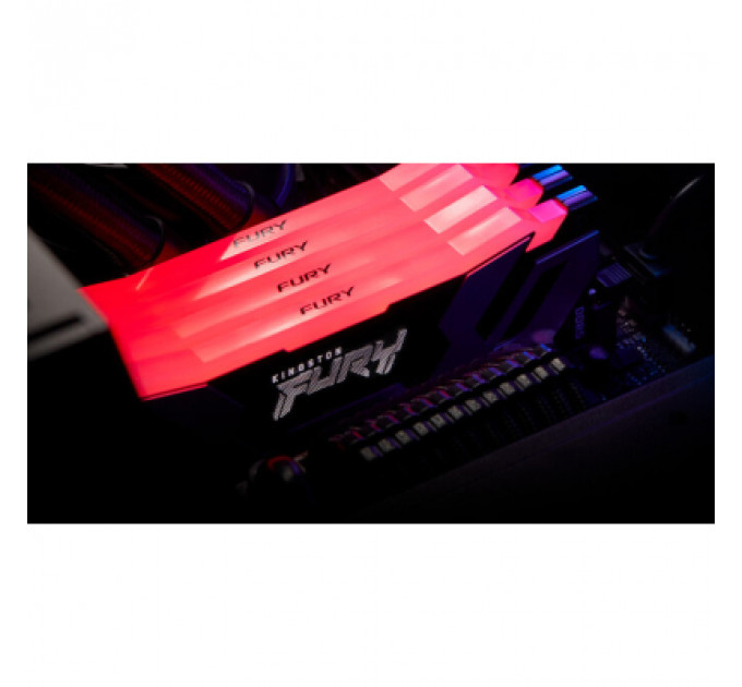 Модуль пам'яті для комп'ютера DDR5 96GB (2x48GB) 6000 MHz Renegade RGB XMP Kingston Fury (ex.HyperX) (KF560C32RSAK2-96)