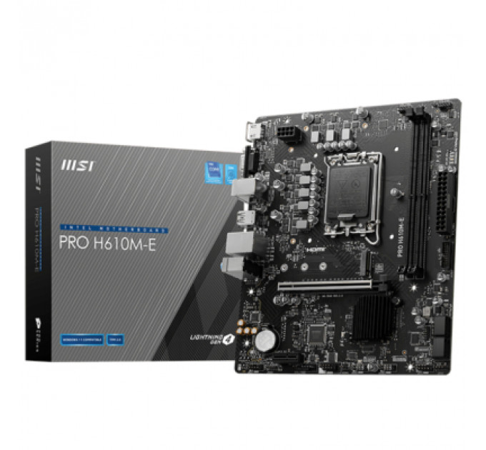 Материнська плата MSI PRO H610M-E