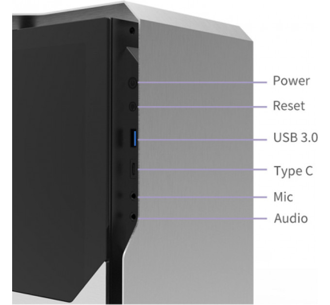 Корпус Almordor SilverLining 160G Silver (ALSL160GISL)