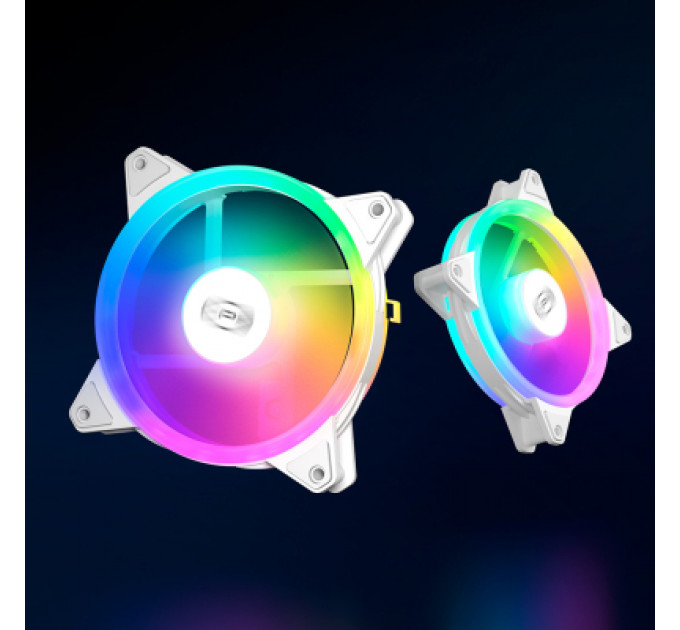 Кулер до корпусу PcCooler F3 T120 ARGB 3 in 1 White