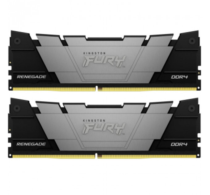 Модуль пам'яті для комп'ютера DDR4 64GB (2x32GB) 3200 MHz Fury Renegade Black Kingston Fury (ex.HyperX) (KF432C16RB2K2/64)