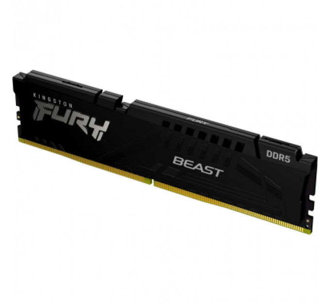 Модуль пам'яті для комп'ютера DDR5 32GB 5200 MHz Fury Beast Black Kingston Fury (ex.HyperX) (KF552C40BB-32)