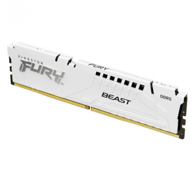 Модуль пам'яті для комп'ютера DDR5 16GB 5600 MHz FURY Beast White Kingston Fury (ex.HyperX) (KF556C36BWE-16)