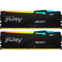 Модуль пам'яті для комп'ютера DDR5 16GB (2x8GB) 6000 MHz FURY Beast RGB Kingston Fury (ex.HyperX) (KF560C36BBEAK2-16)