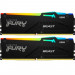 Модуль пам'яті для комп'ютера DDR5 16GB (2x8GB) 6000 MHz FURY Beast RGB Kingston Fury (ex.HyperX) (KF560C36BBEAK2-16)