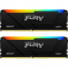 Модуль пам'яті для комп'ютера DDR4 32GB (2x16GB) 3200 MHz FURY Beast RGB Kingston Fury (ex.HyperX) (KF432C16BB2AK2/32)