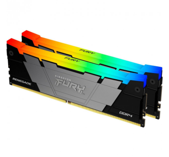 Модуль пам'яті для комп'ютера DDR4 64GB (2x32GB) 3600 MHz FURY Renegade RGB Kingston Fury (ex.HyperX) (KF436C18RB2AK2/64)