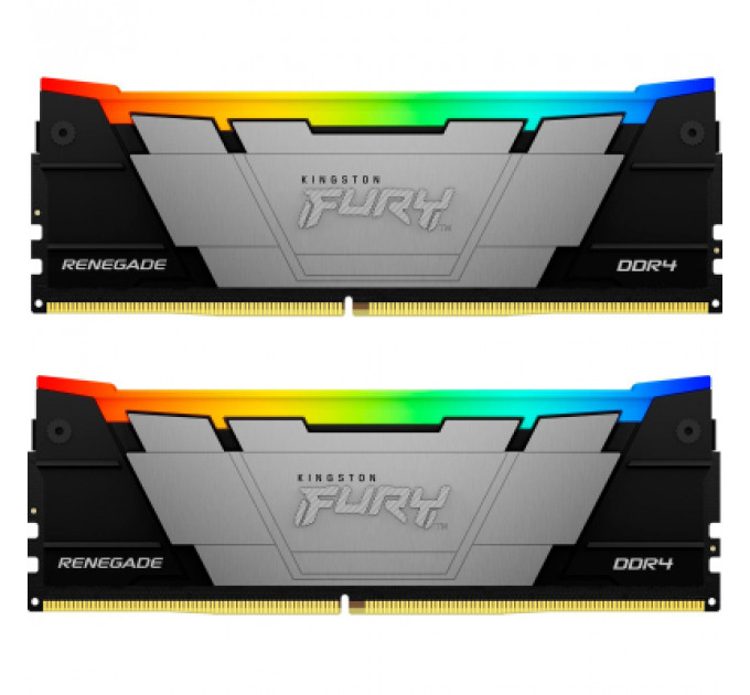 Модуль пам'яті для комп'ютера DDR4 64GB (2x32GB) 3600 MHz FURY Renegade RGB Kingston Fury (ex.HyperX) (KF436C18RB2AK2/64)