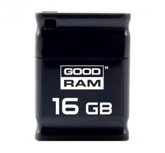 USB флеш накопичувач Goodram 16GB UPI2 Piccolo Black USB 2.0 (UPI2-0160K0R11)