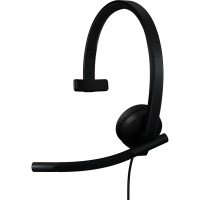 Навушники Logitech H570e Corded for Business Mono Teams USB-C Black (981-001427)