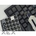 BestKey Наклейка на клавіатуру BestKey непрозора чорна, 76, жовтий (BKU13YEL/012)