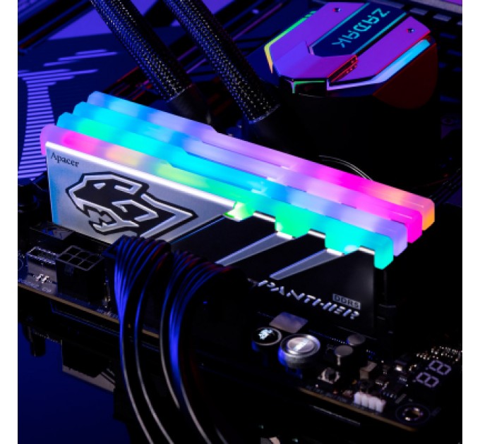 Apacer Модуль пам'яті для комп'ютера DDR5 32GB (2x16GB) 6000 MHz Panther RGB Apacer (AH5U32G60C5129BAA-2)