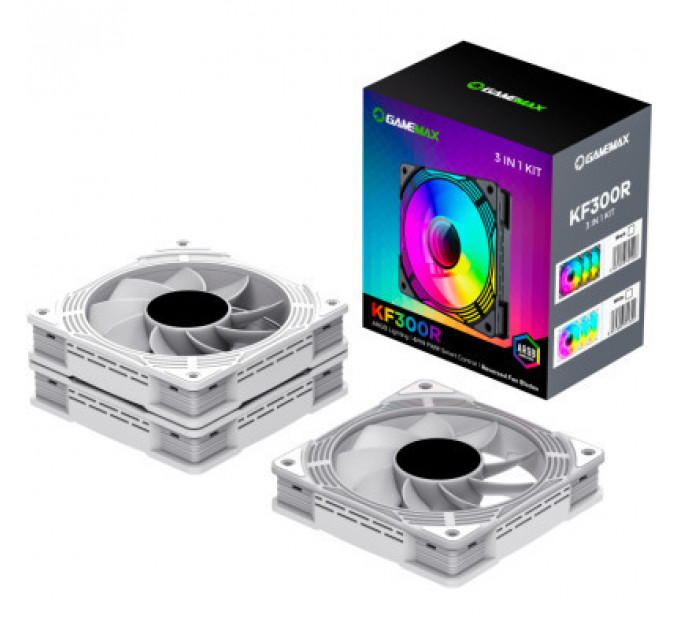 Кулер до корпусу Gamemax KF300R WH