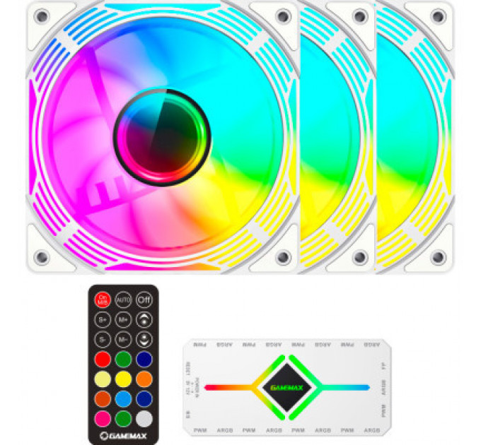 Кулер до корпусу Gamemax KF300 WH
