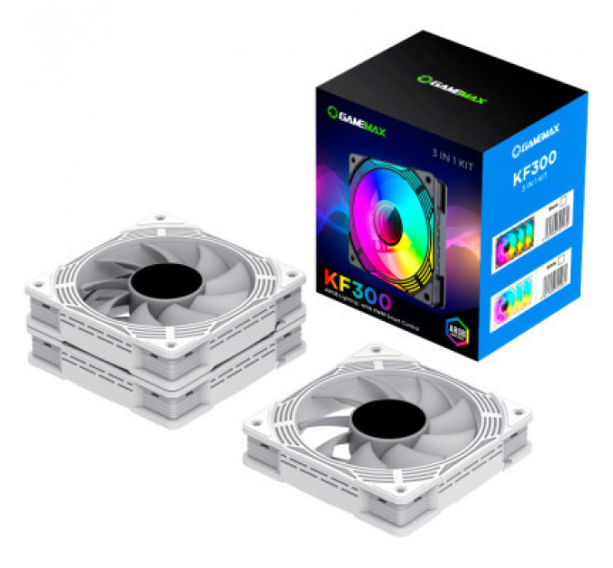 Кулер до корпусу Gamemax KF300 WH