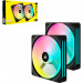 Кулер до корпусу Corsair iCUE Link QX140 RGB PWM PC Fans Starter Kit with iCUE LINK System Hub (CO-9051004-WW)