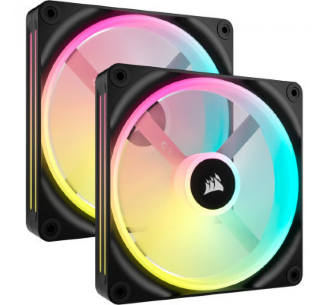 Кулер до корпусу Corsair iCUE Link QX140 RGB PWM PC Fans Starter Kit with iCUE LINK System Hub (CO-9051004-WW)