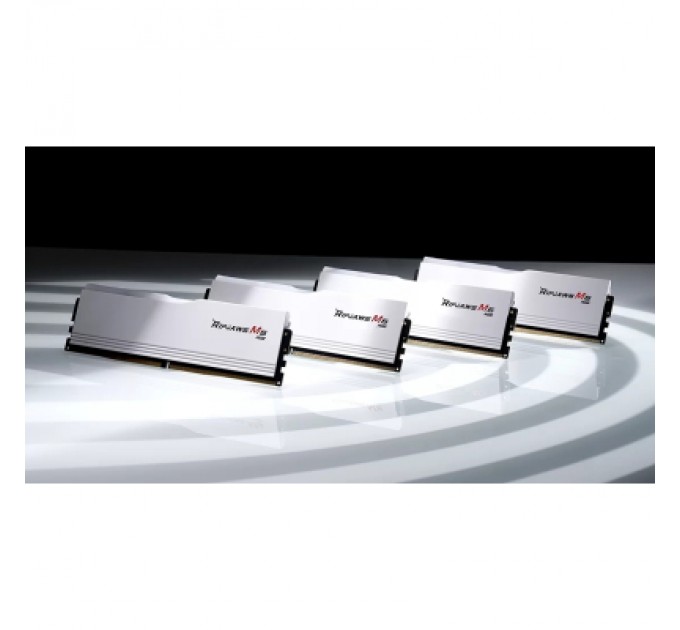 G.Skill Модуль пам'яті для комп'ютера DDR5 32GB (2x16GB) 6400 MHz Ripjaws M5 RGB Matte White G.Skill (F5-6400J3239G16GX2-RM5RW)
