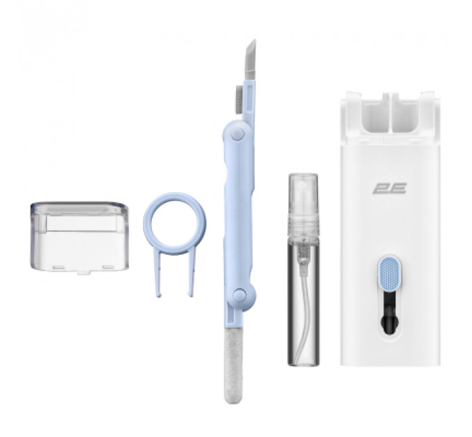 Універсальний чистячий набір 2E for office equipment, 7in1, white-blue (2E-SK7IN1)