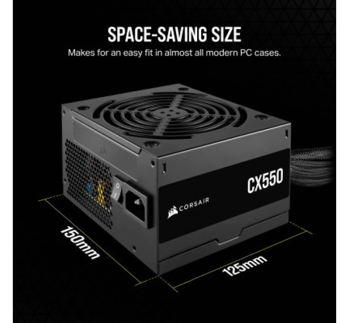 Блок живлення Corsair 550W CX550 (CP-9020277-EU)