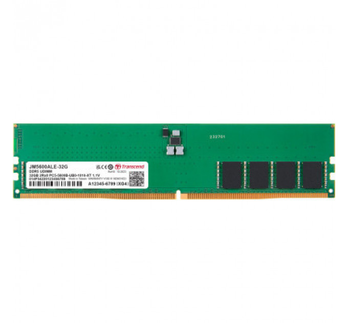Модуль пам'яті для комп'ютера DDR5 32GB 5600 MHz JetRam Transcend (JM5600ALE-32G)