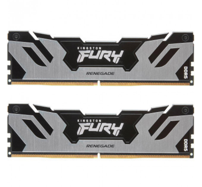 Модуль пам'яті для комп'ютера DDR5 32GB (2x16GB) 6800 MHz Renegade Silver XMP Kingston Fury (ex.HyperX) (KF568C36RSK2-32)