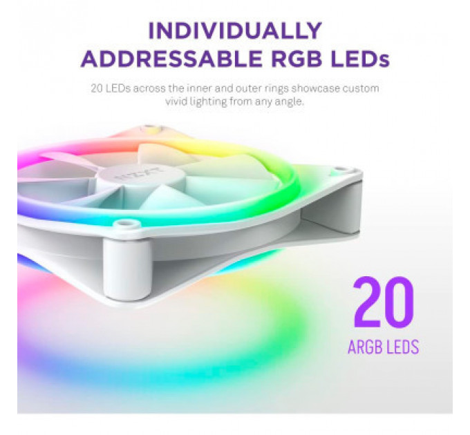 Кулер до корпусу NZXT F140RGB Duo (RF-D14SF-W1)