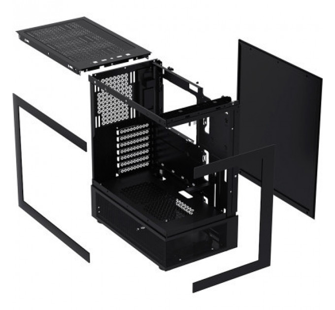 Корпус 1stPlayer Mi7-A-2F2R-1F2-BK