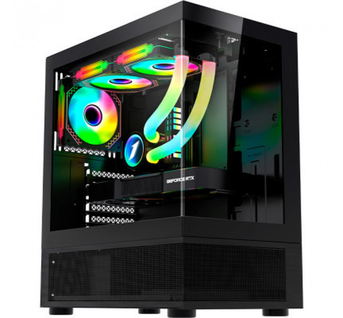 Корпус 1stPlayer Mi7-A-2F2R-1F2-BK