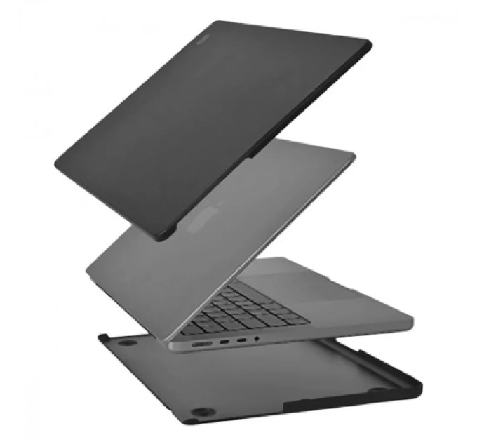 WIWU Чохол до ноутбука WIWU (накладка) 14,2 MacBook Pro A2442 Leather Shield, black (47391)