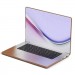 WIWU Чохол до ноутбука WIWU (накладка) 16,2 MacBook Pro (A2485) Leather Shield brown (47392)
