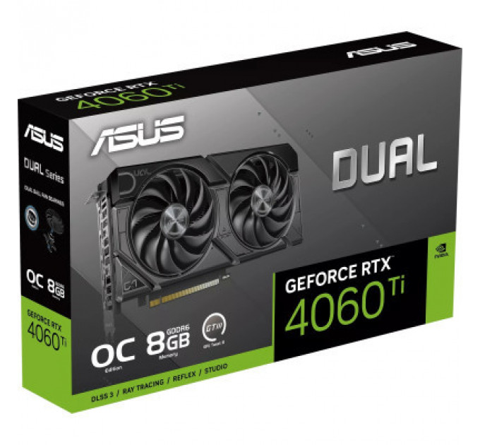 Відеокарта ASUS GeForce RTX4060Ti 8Gb DUAL OC EVO (DUAL-RTX4060TI-O8G-EVO)